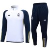 Sudadera De Entrenamiento Trajes Real Madrid Quarter Zip 23-24 Blanca - Hombre